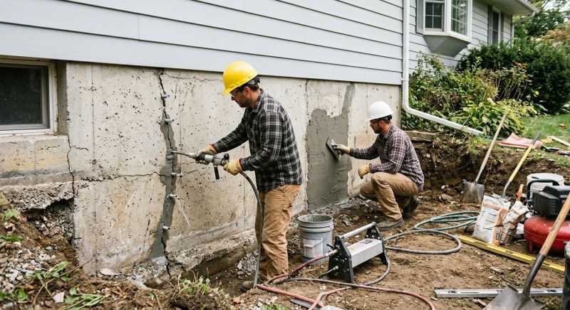 Basement Foundation Repair in Avon, MA
