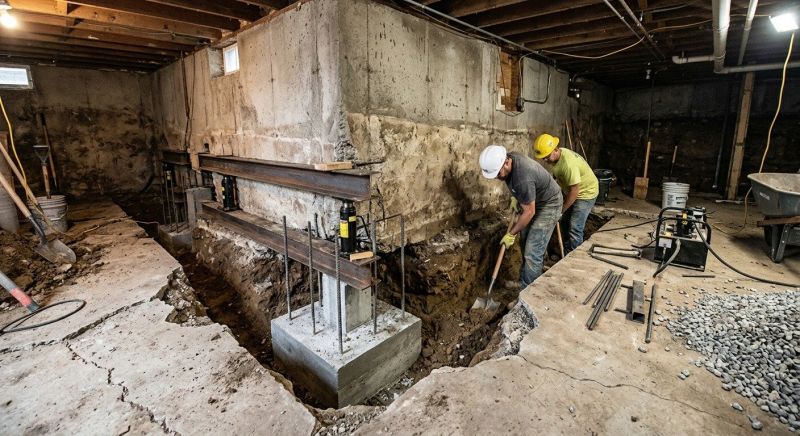 Basement Underpinning in Taunton, MA