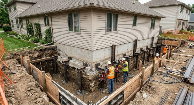 Basement Underpinning in Taunton, MA