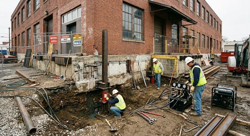 Building Foundation Repair in Milton, MA