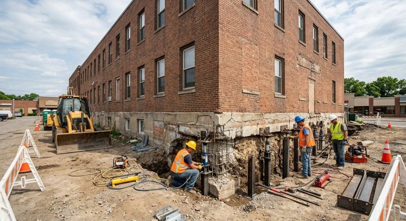 Commercial Foundation Repair in Taunton, MA
