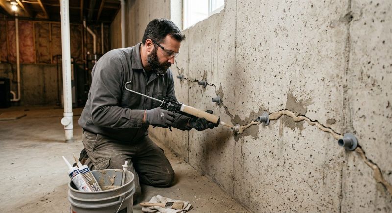 Cracked Foundation Repair in North Easton, MA