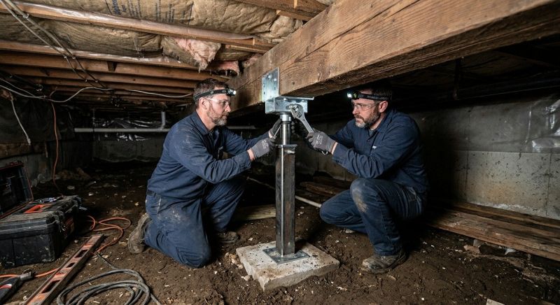 Crawlspace Foundation Repair in Kingston, MA