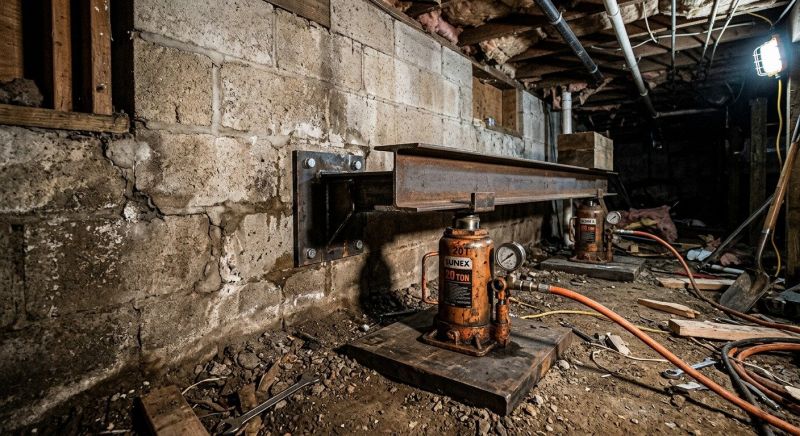 Foundation Jacking in Canton, MA