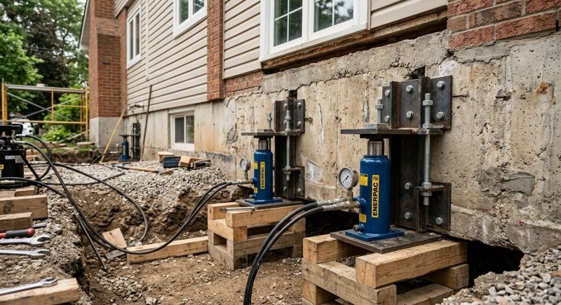 Foundation Jacking in Holbrook, MA