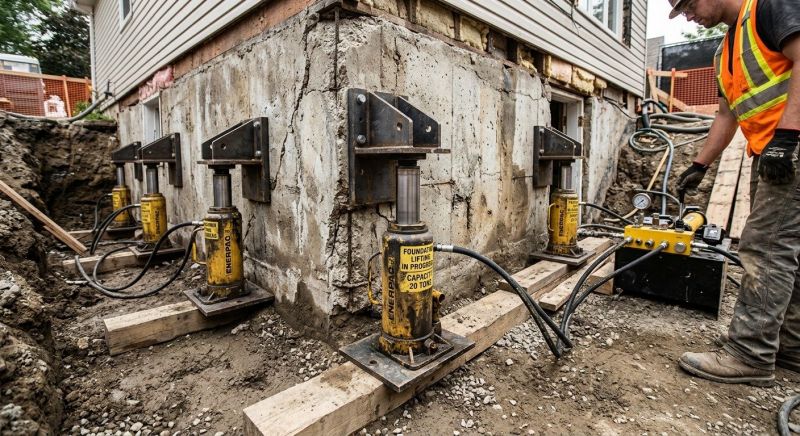 Foundation Jacking in Johnston, RI