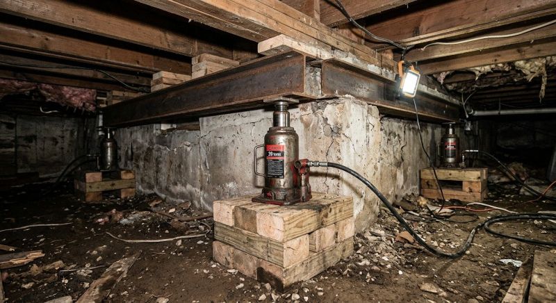 Foundation Jacking in Norwell, MA