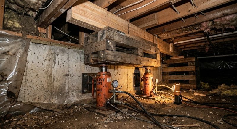 Foundation Jacking in Warren, RI