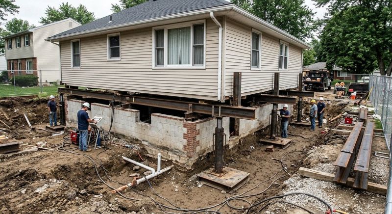 Foundation Lifting in Abington, MA