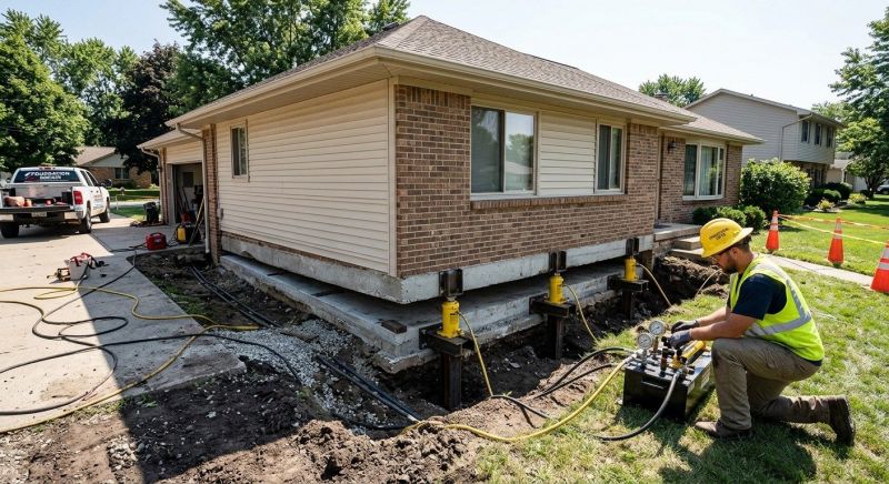 Foundation Lifting in Bellingham, MA