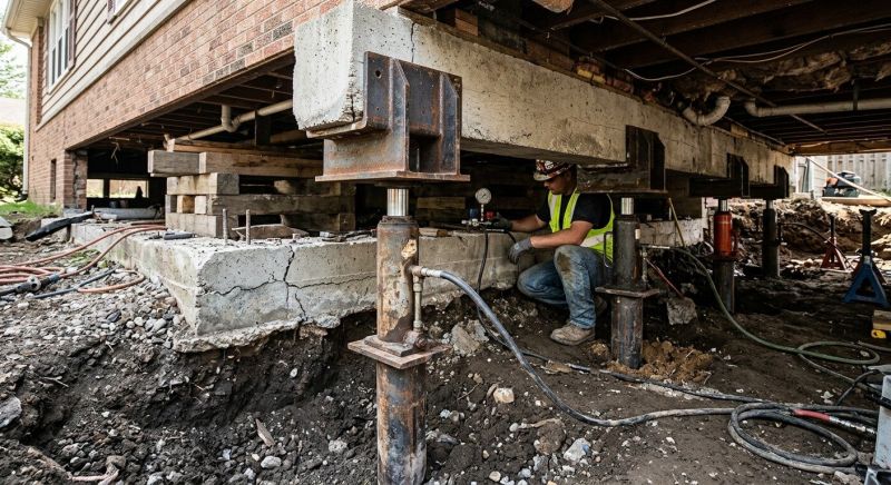 Foundation Lifting in East Providence, RI
