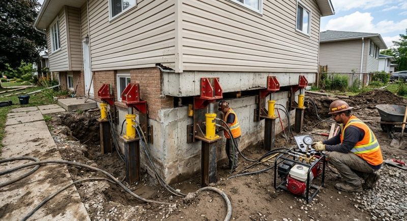 Foundation Lifting in Hyde Park, MA