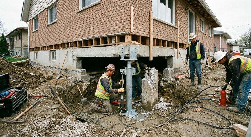 Foundation Pier Repair in Taunton, MA
