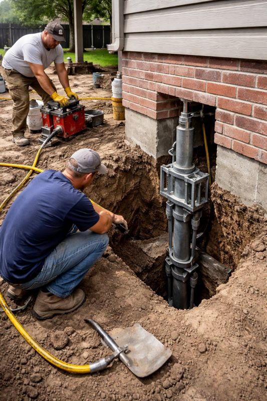 Foundation Pier Repair in Taunton, MA