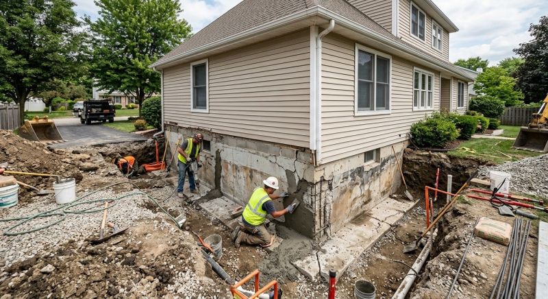 Foundation Restoration in Taunton, MA