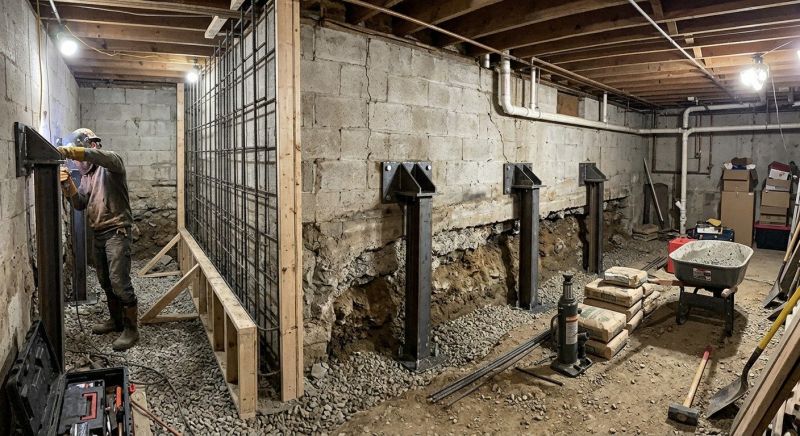 Foundation Stabilizing in East Weymouth, MA