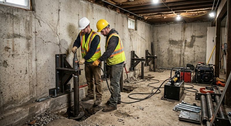Foundation Stabilizing in Hanover, MA