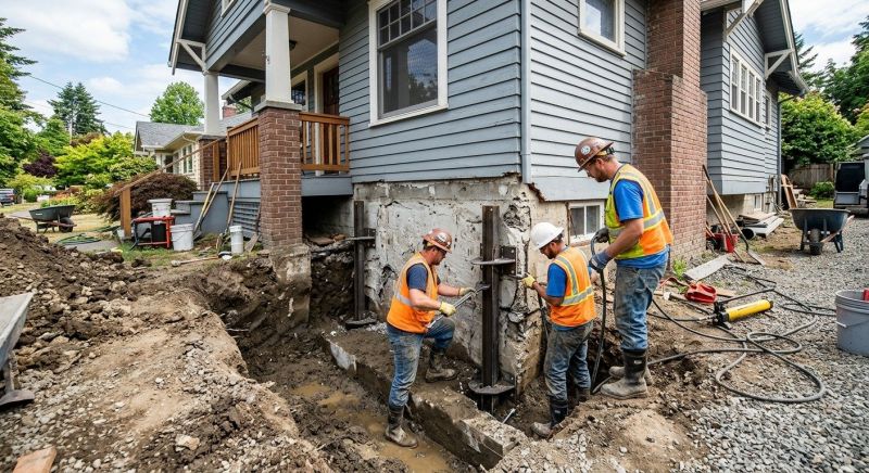 Foundation Stabilizing in Millis, MA