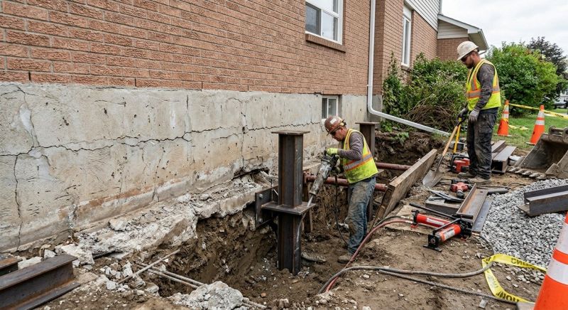 Foundation Structural Repair in Milton, MA