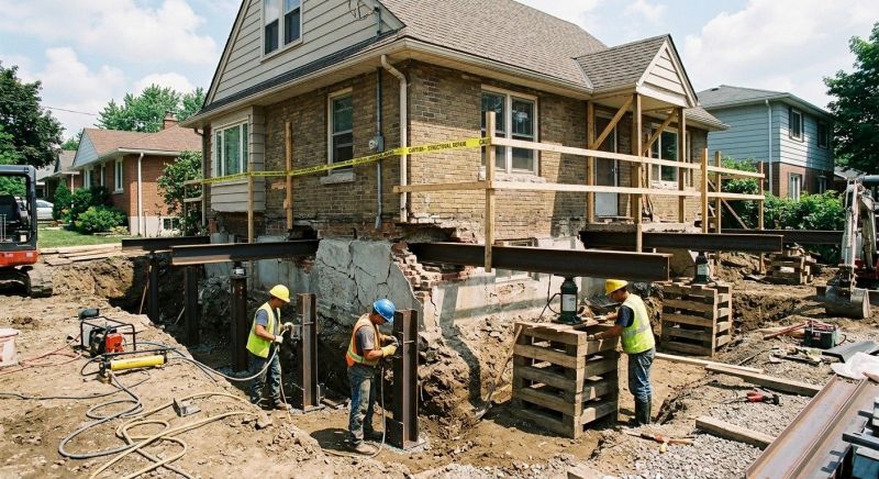 House Foundation Repair in Bellingham, MA