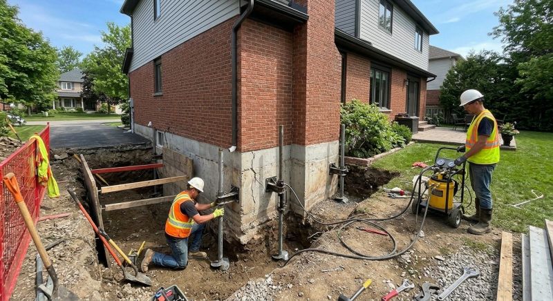 House Underpinning in Taunton, MA