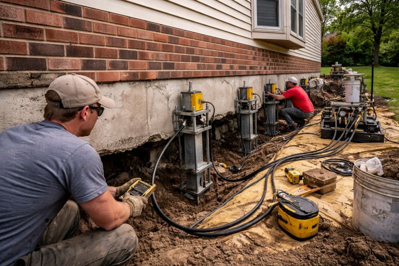 Settling Foundation Service in Rochester, MA
