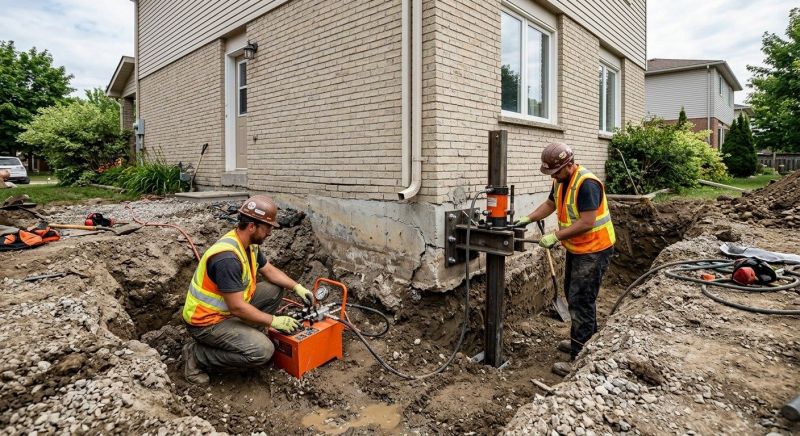 Sinking Foundation Lifting in Taunton, MA