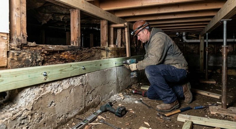 Sinking Foundation Repair in Berkley, MA