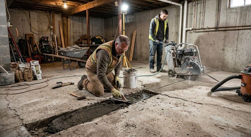 Slab Foundation Repair in Taunton, MA