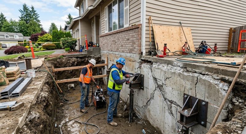Structural Foundation Repair in Milton, MA