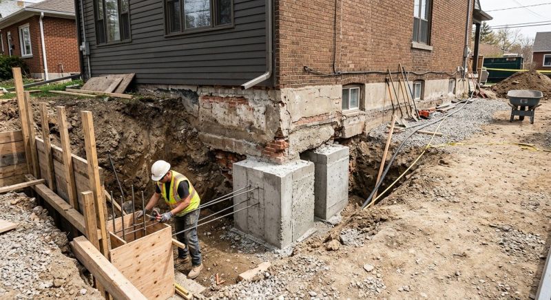 Structural Underpinning in Taunton, MA