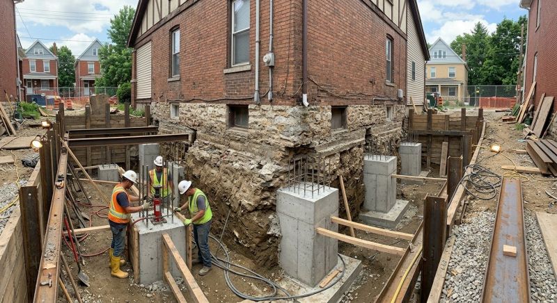 Structural Underpinning in Taunton, MA