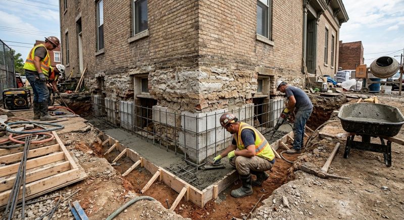 Underpinning Repair in Taunton, MA
